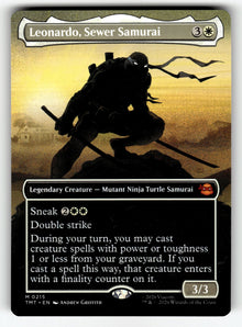 Leonardo, Sewer Samurai (Borderless) – 215 TMT: Teenage Mutant Ninja Turtles M NM