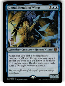 Donal, Herald of Wings – 3 VOC: Commander: Innistrad: Crimson Vow M Foil NM