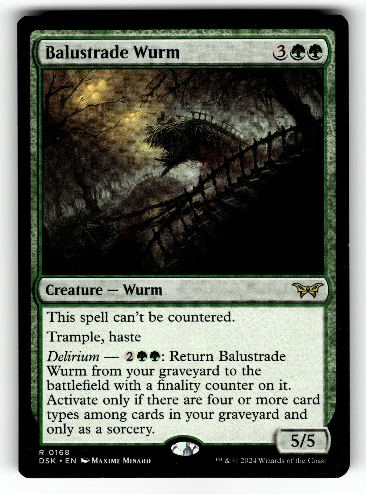Balustrade Wurm – 168 DSK: Duskmourn: House of Horror R NM