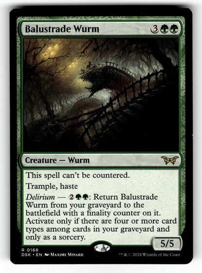 Balustrade Wurm – 168 DSK: Duskmourn: House of Horror R NM