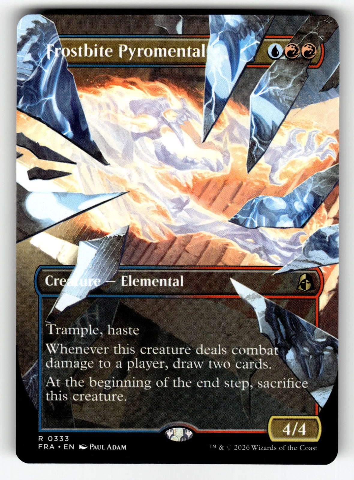 Frostbite Pyromental (Borderless) – 333 FRA: Reality Fracture R NM