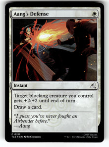 Aang's Defense (0211) – 211 TLE: Avatar: The Last Airbender: Eternal-Legal C Foil NM