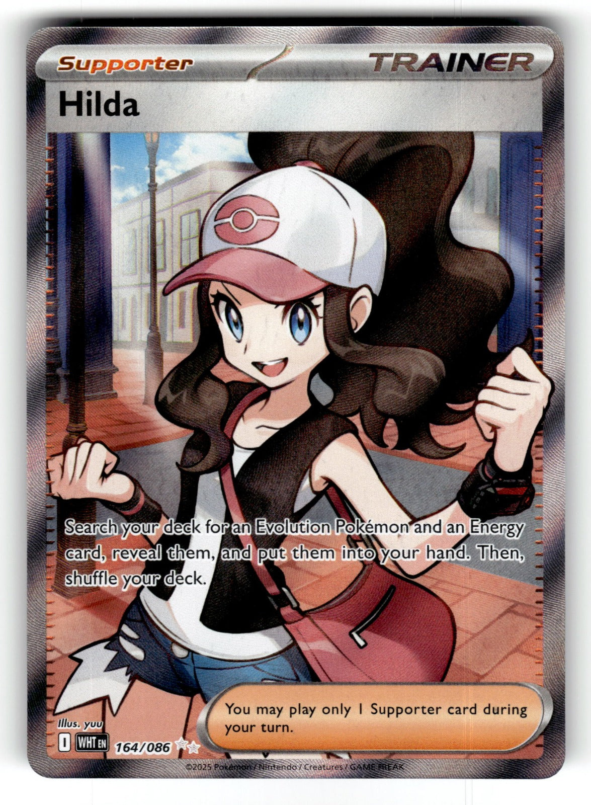 Hilda – 164/086 WHT: SV: White Flare Ultra Rare Holo NM