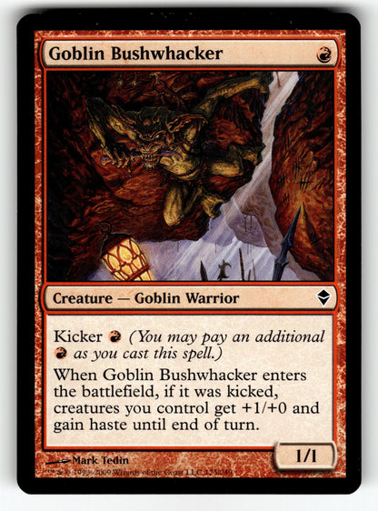 Goblin Bushwhacker – 125 ZEN: Zendikar C NM
