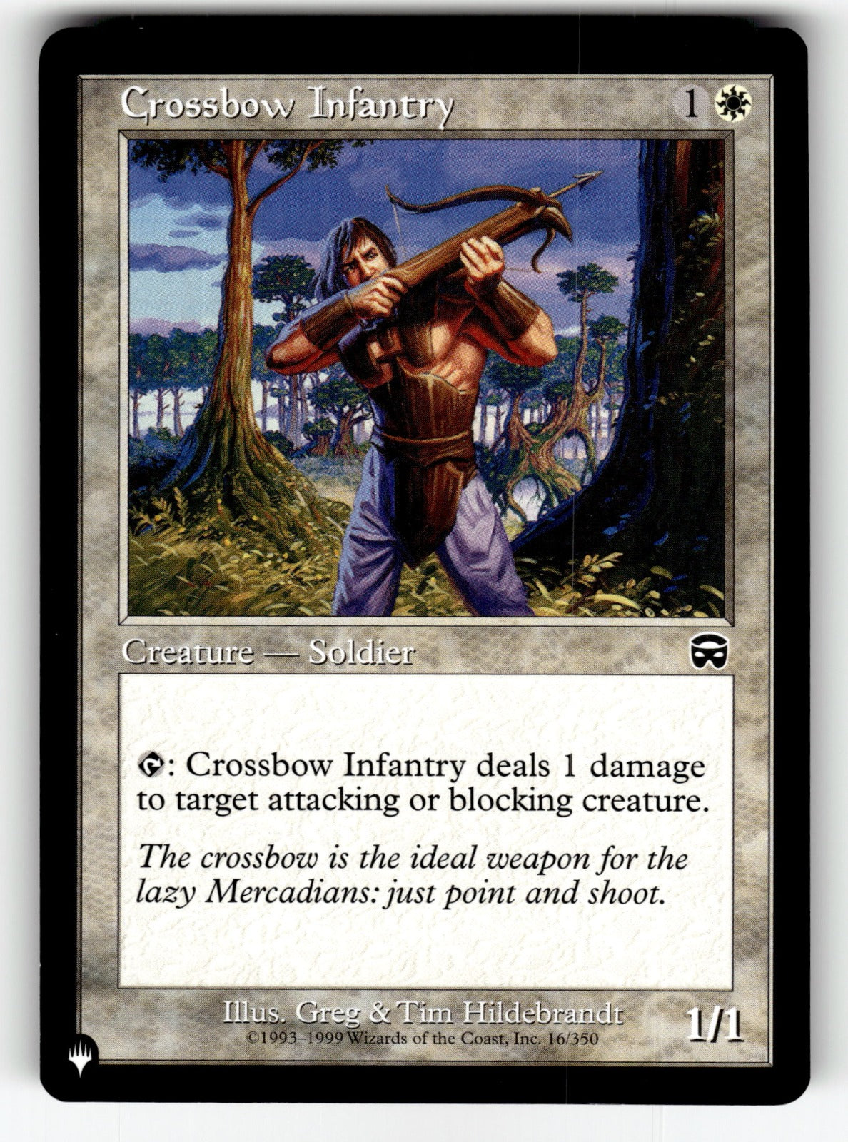 Crossbow Infantry – 16/350 LIST: The List Reprints C NM