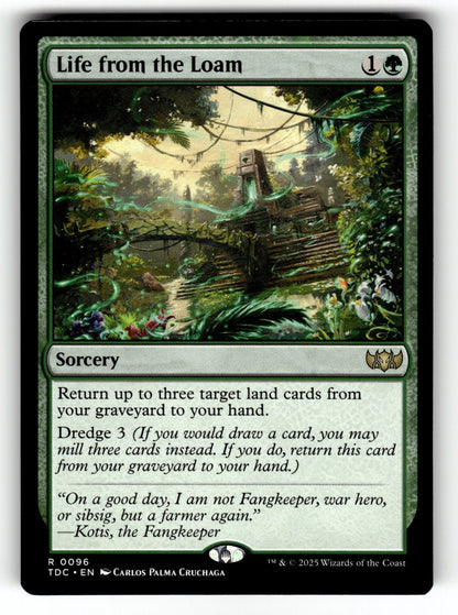 Life from the Loam – 96 TDC: Commander: Tarkir: Dragonstorm R NM