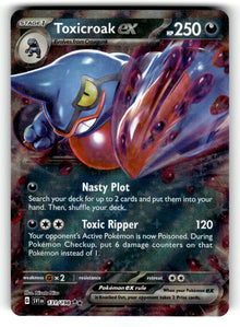 Toxicroak ex - – 131/198 SVI: SV01: Scarlet & Violet Base Set Double Rare Holo NM