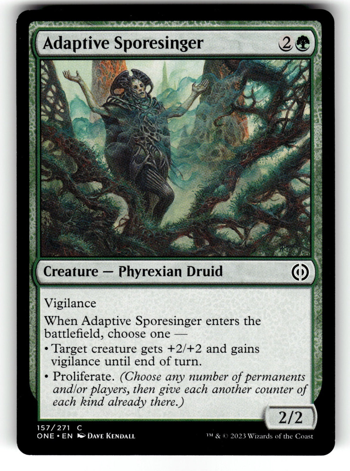 Adaptive Sporesinger – 157 ONE: Phyrexia: All Will Be One C NM