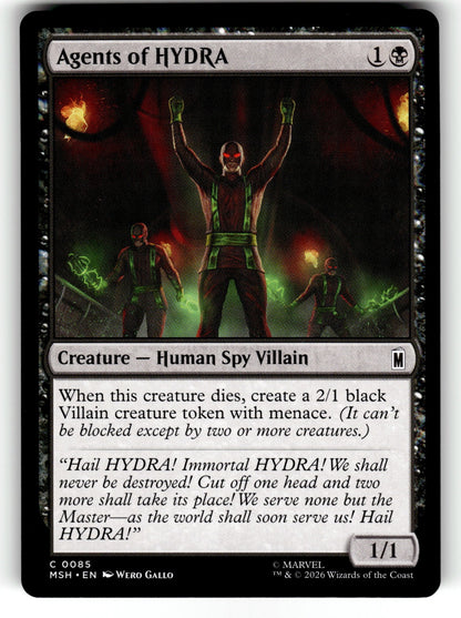 Agents of HYDRA – 85 MSH: Marvel Super Heroes C NM