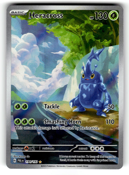 Heracross – 194/193 PAL: SV02: Paldea Evolved Illustration Rare Holo NM