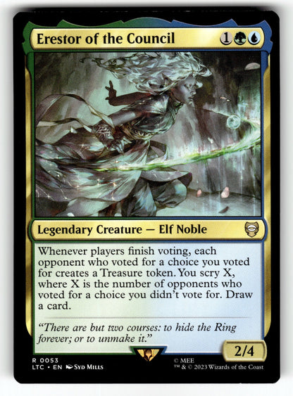 Erestor of the Council – 53 LTC: Commander: The Lord of the Rings: Tales of Middle-earth R NM