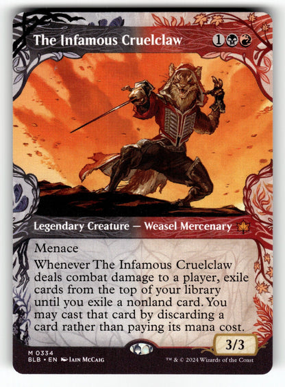 The Infamous Cruelclaw (Showcase) – 334 BLB: Bloomburrow M NM