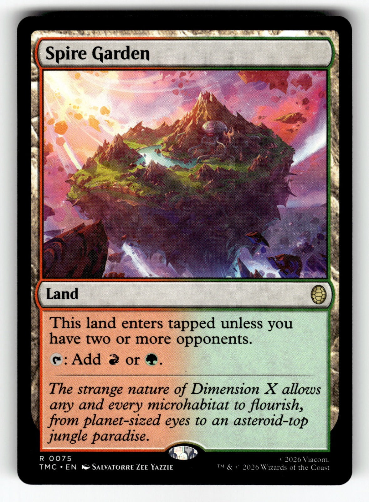 Spire Garden – 75 TMC: Commander: Teenage Mutant Ninja Turtles R NM