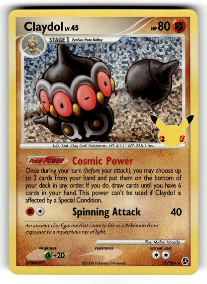 Claydol – 15/106 CCC: Celebrations: Classic Collection Classic Collection Holo NM