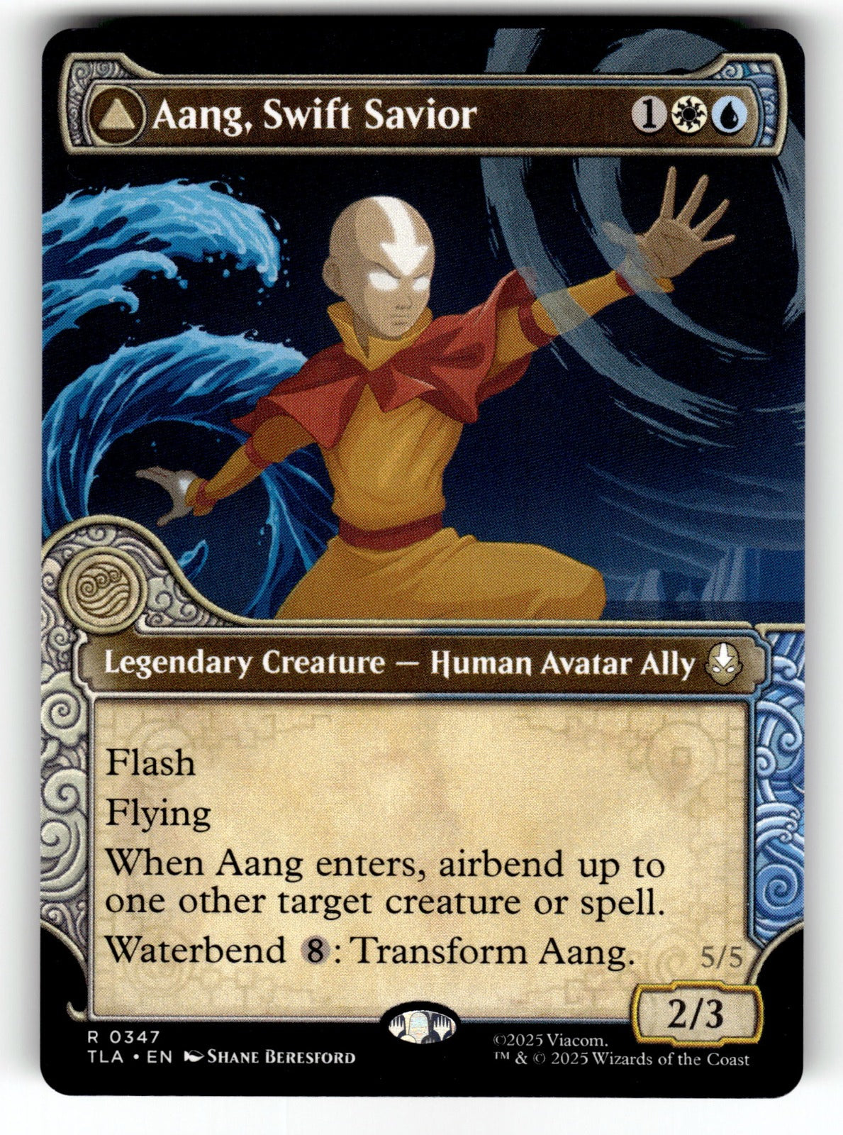 Aang, Swift Savior (Showcase) – 347 TLA: Avatar: The Last Airbender R NM