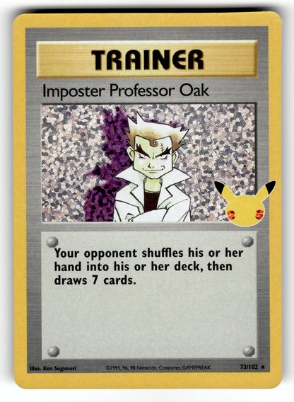 Imposter Professor Oak – 102/130 BS2: Base Set 2 Rare NM