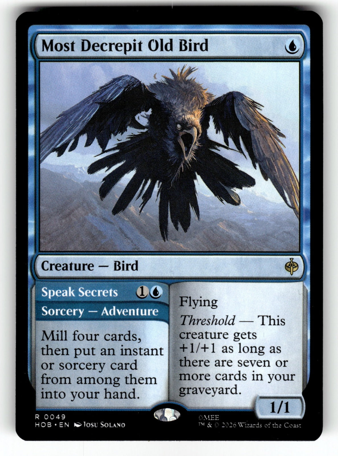 Most Decrepit Old Bird – 49 HOB: The Hobbit R NM