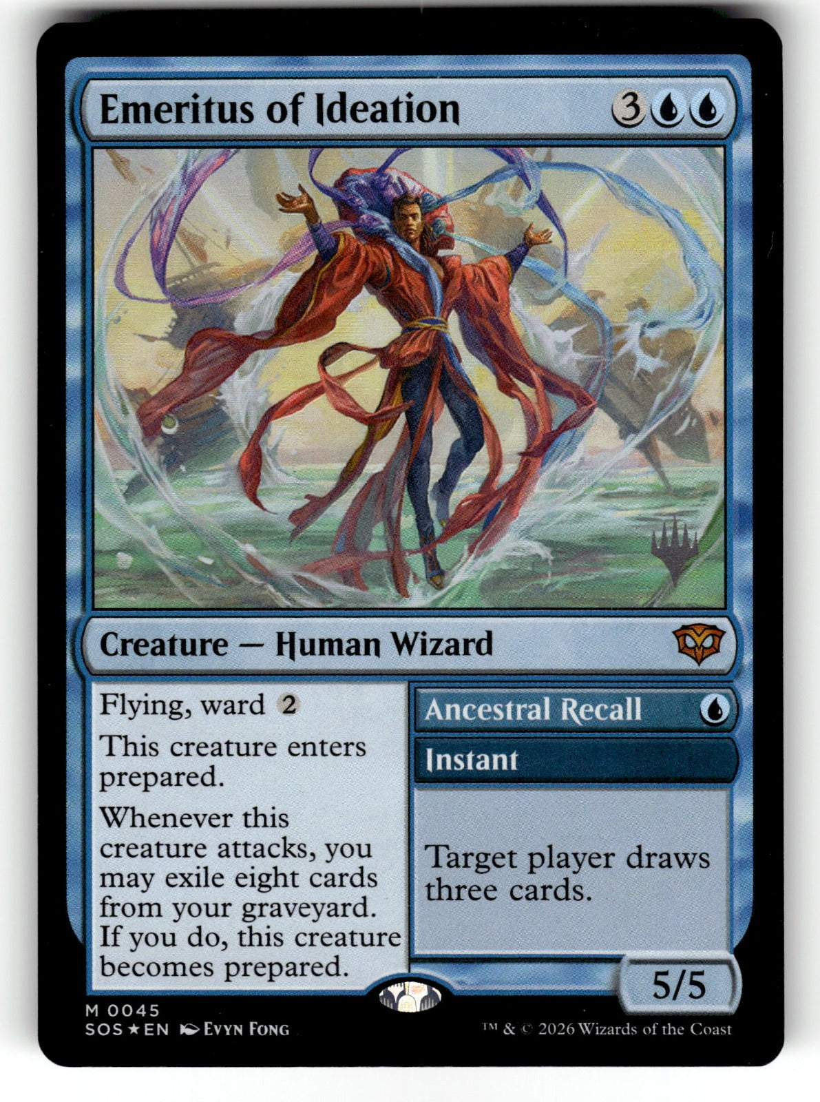 Emeritus of Ideation – 45 PPSOS: Promo Pack: Secrets of Strixhaven M Foil NM