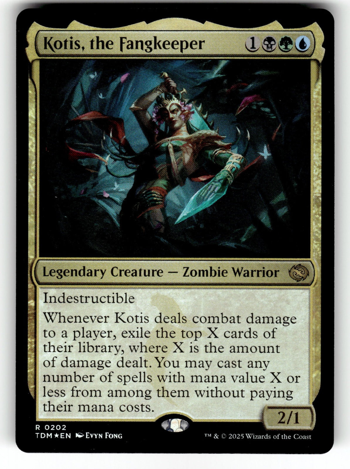 Kotis, the Fangkeeper – 202 TDM: Tarkir: Dragonstorm R Foil NM