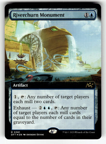 Riverchurn Monument (Extended Art) – 381 DFT: Aetherdrift R Foil NM