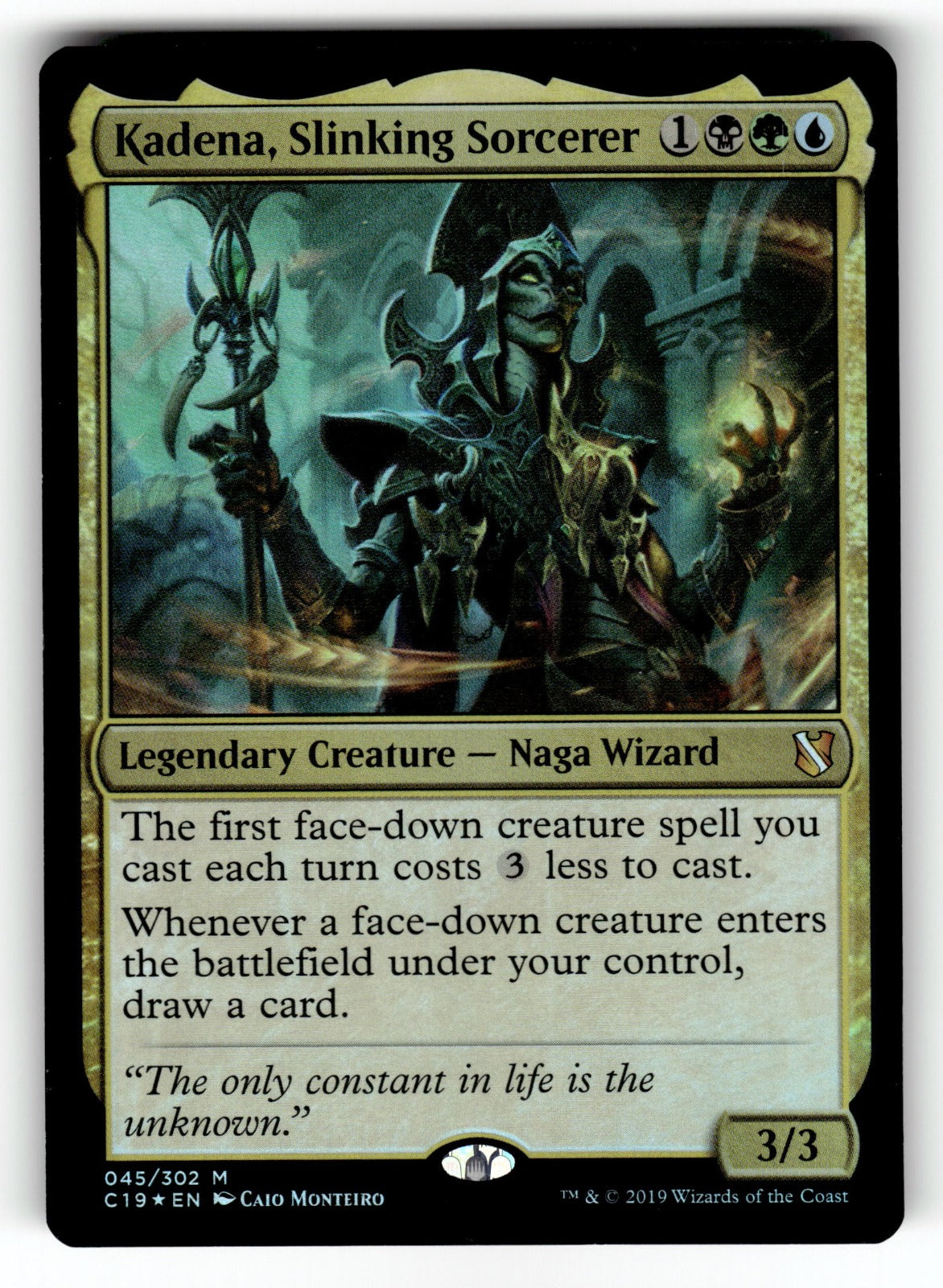 Kadena, Slinking Sorcerer – 45 C19: Commander 2019 M FoilNM