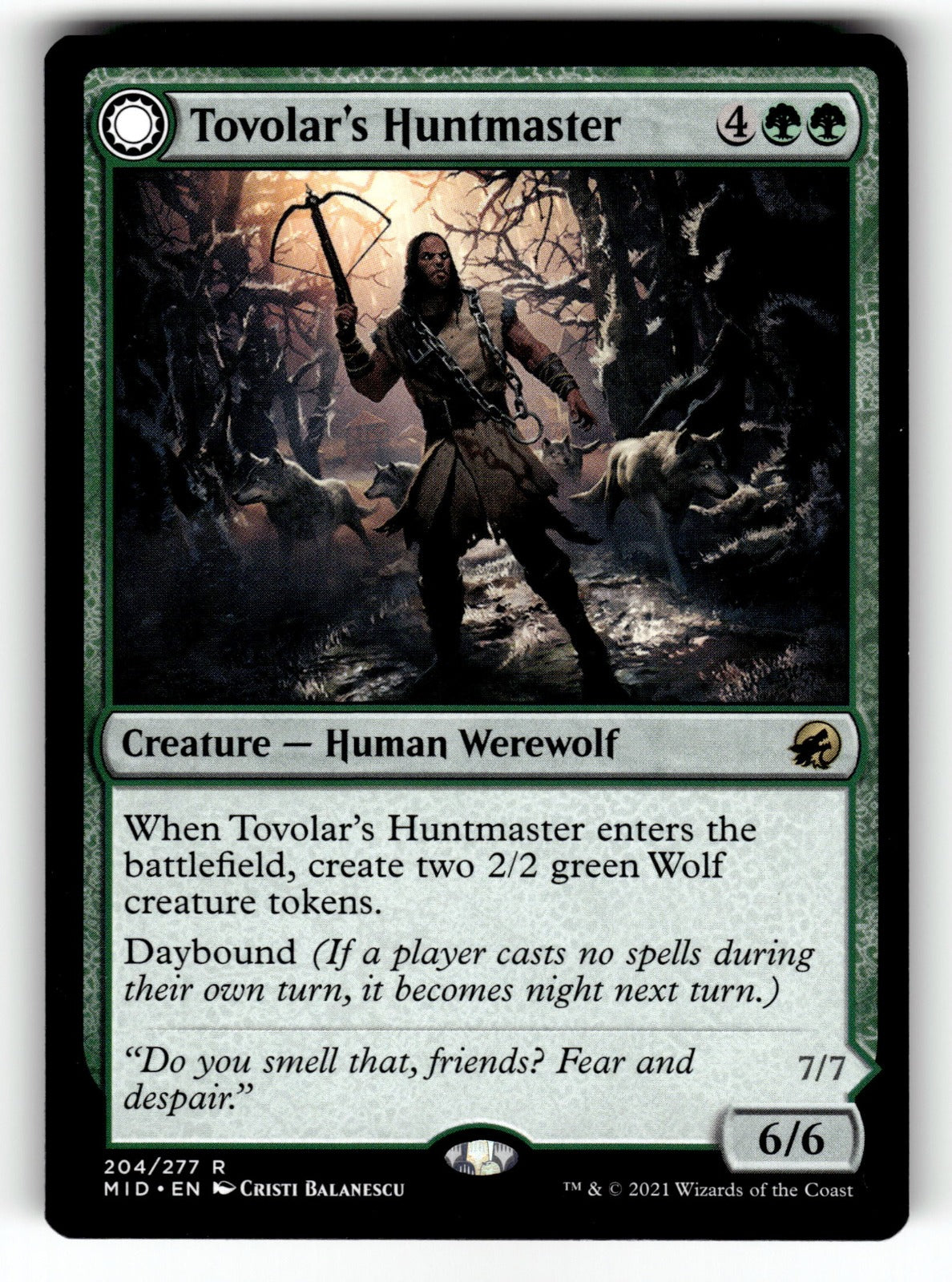Tovolar's Huntmaster – 204 MID: Innistrad: Midnight Hunt R LP