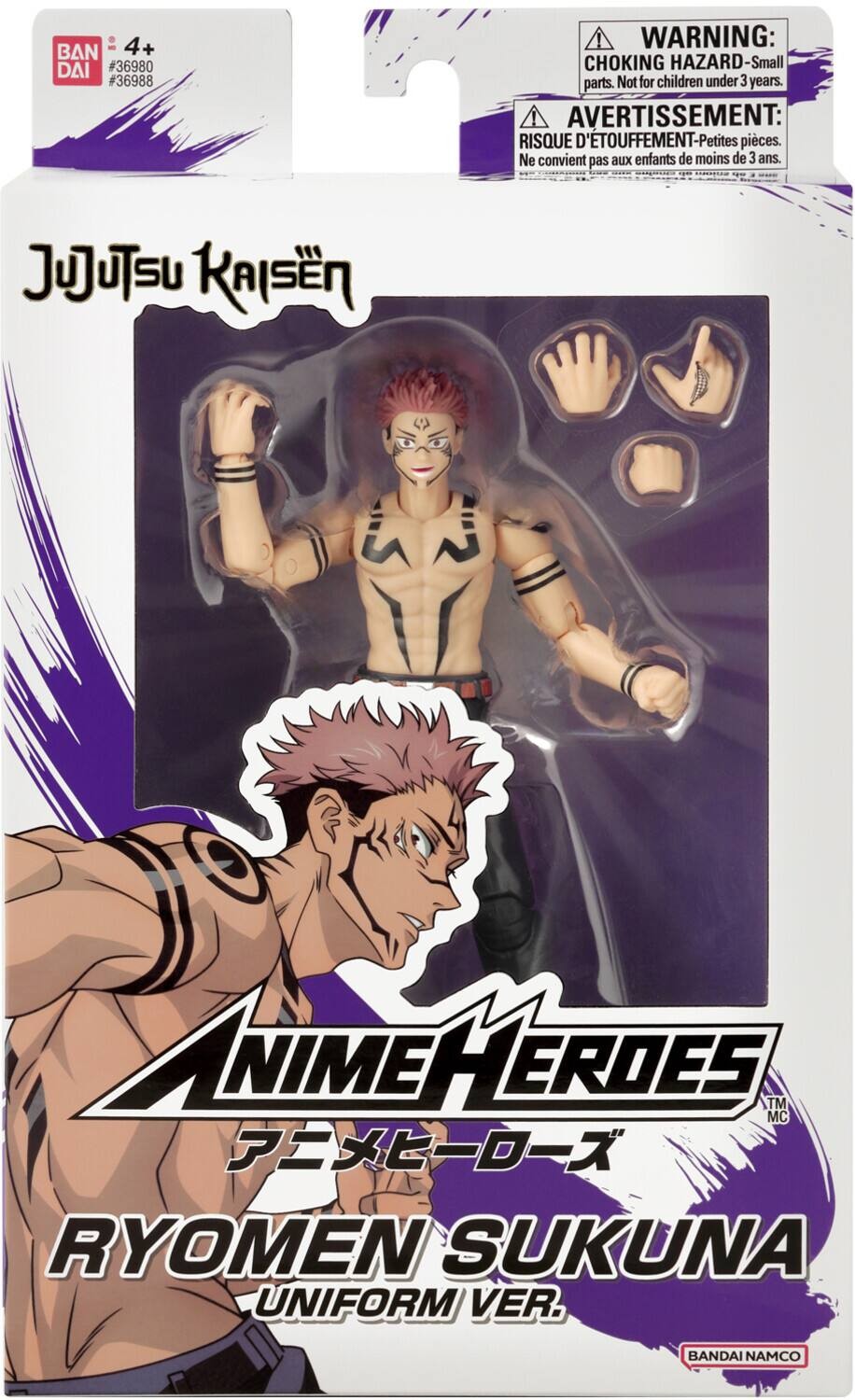 Jujutsu Kaisen 6 Inch Action Figure Anime Heroes - Ryomen Sukuna Uniform Ver