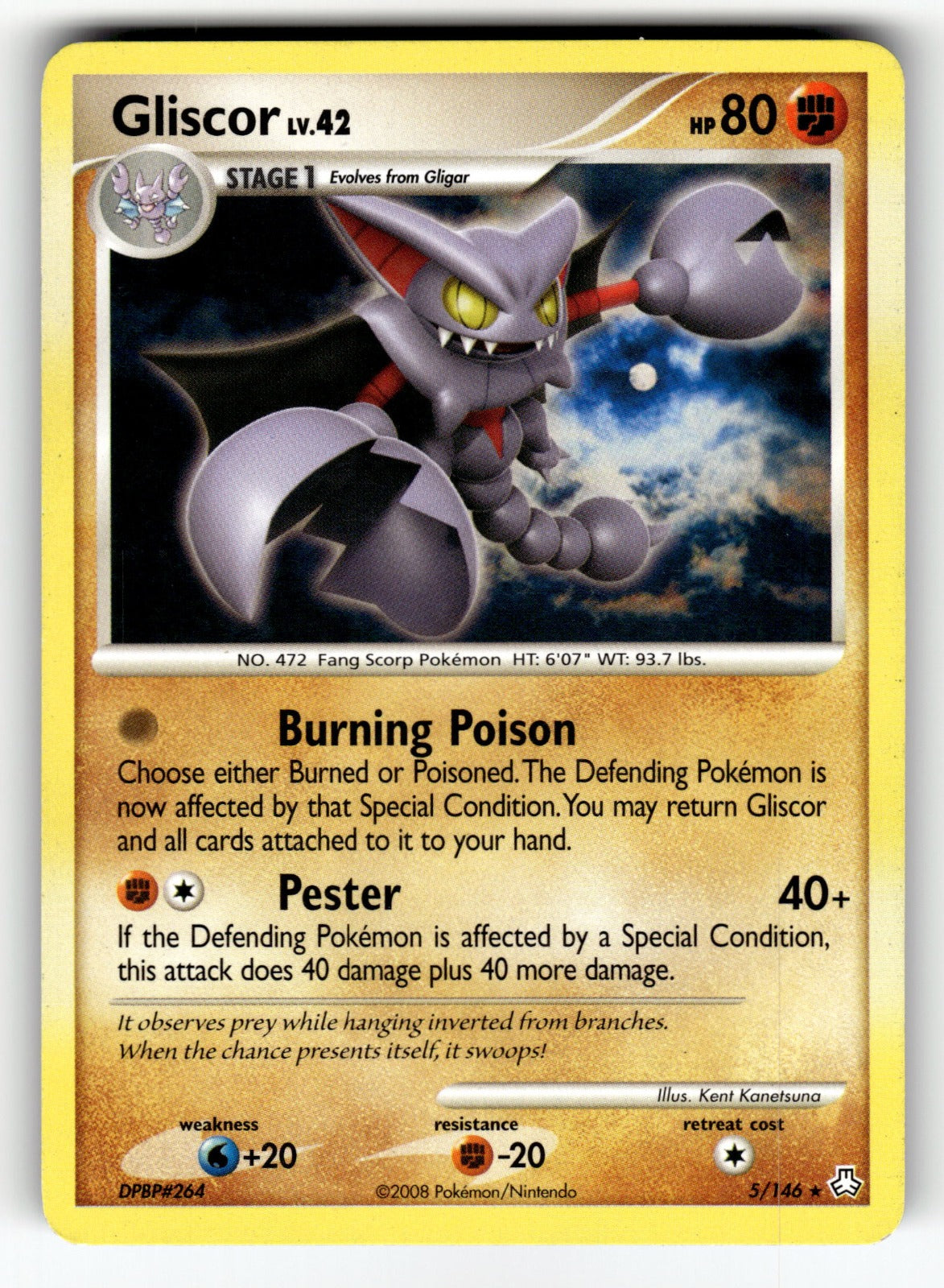 Gliscor (DP Legends Awakened) – 005/146 PR: Deck Exclusives Rare LP