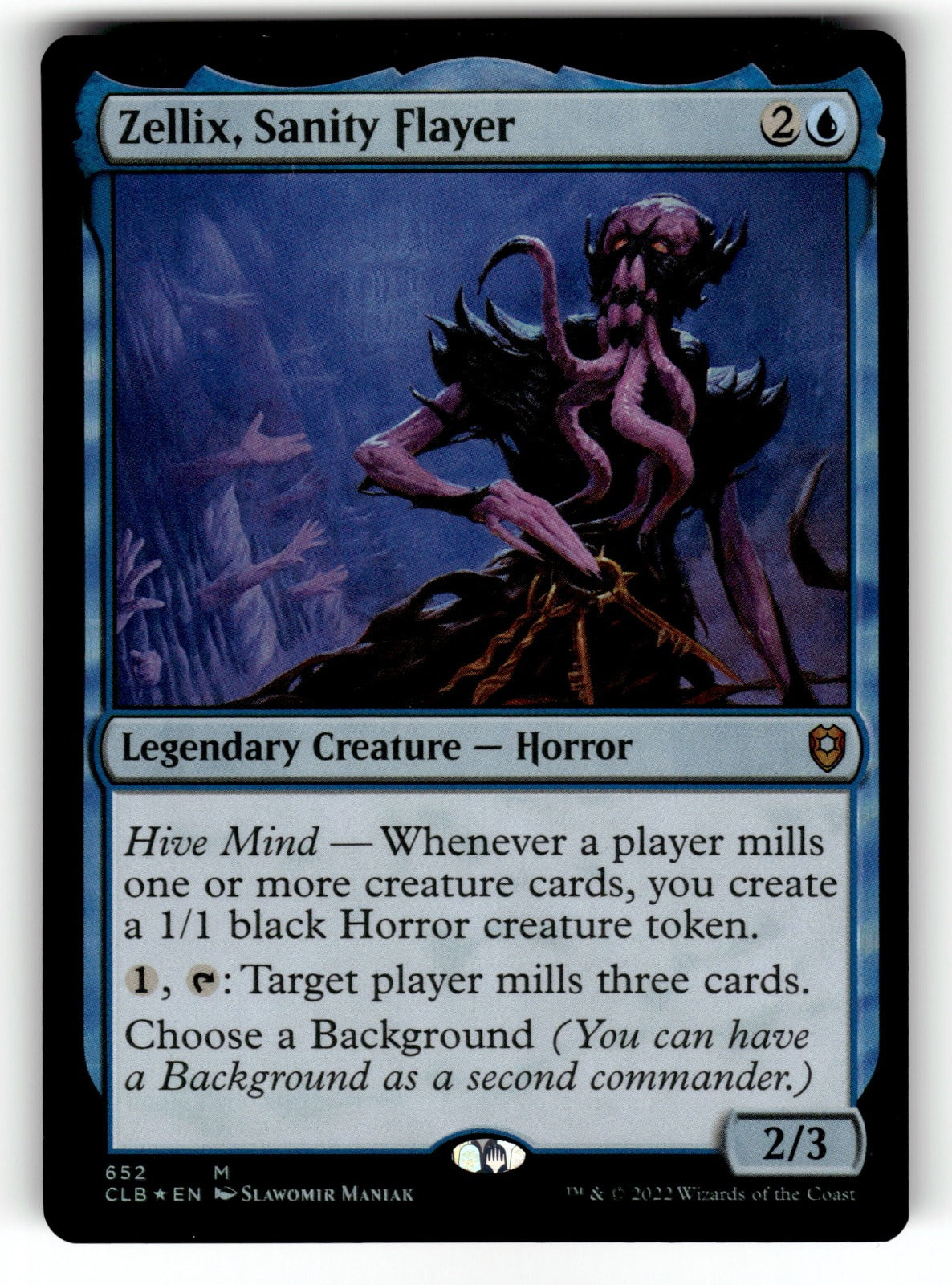 Zellix, Sanity Flayer – 652 CLB: Commander Legends: Battle for Baldur's Gate M Foil NM