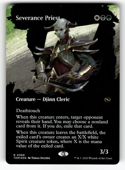 Severance Priest (Borderless) – 369 TDM: Tarkir: Dragonstorm R Foil NM