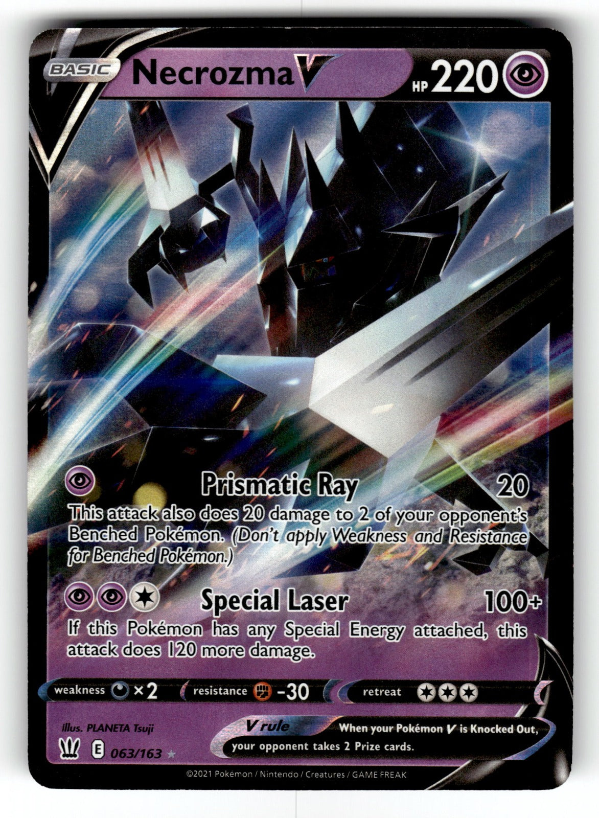 Necrozma V – 063/163 SWSH05: SWSH05: Battle Styles Ultra Rare Holo NM