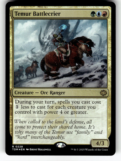 Temur Battlecrier – 228 TDM: Tarkir: Dragonstorm R FoilNM