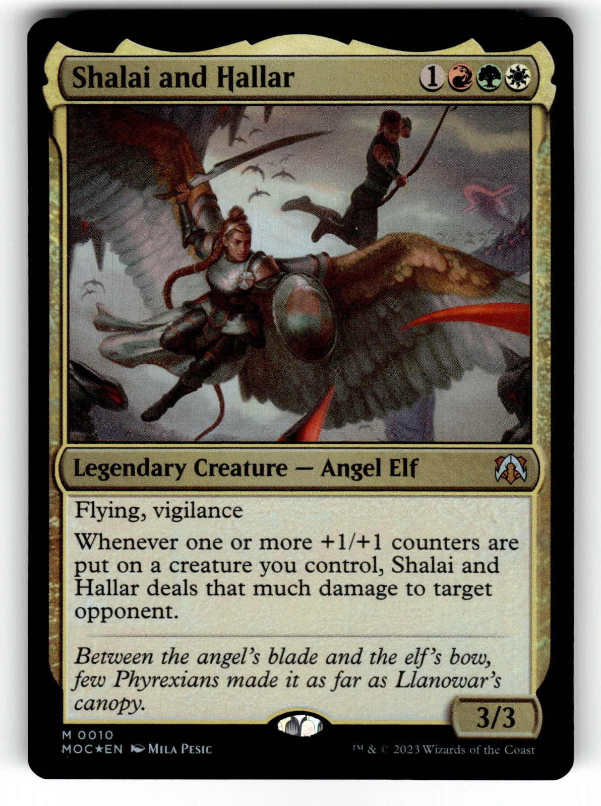 Shalai and Hallar – 10 MOC: Commander: March of the Machine M Foil NM