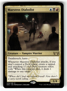 Maestros Diabolist – 200 SNC: Streets of New Capenna R NM