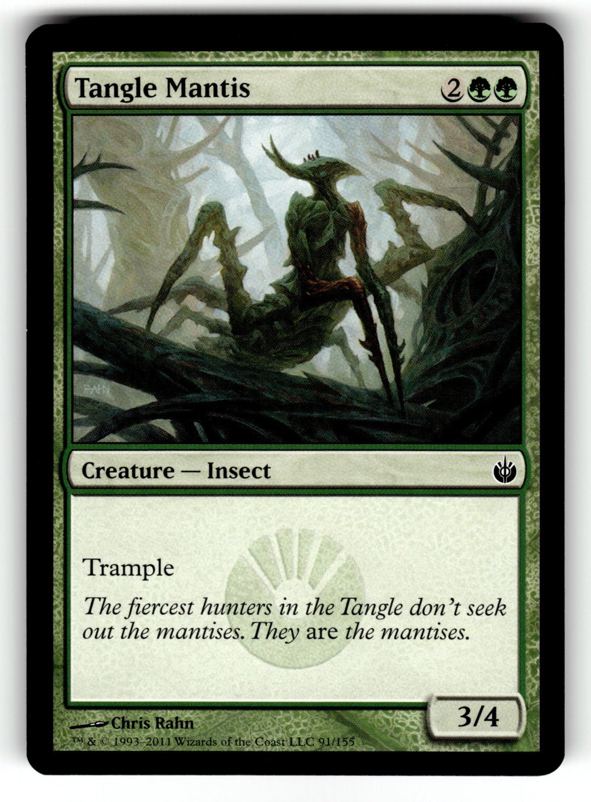 Tangle Mantis – 91 MBS: Mirrodin Besieged C NM