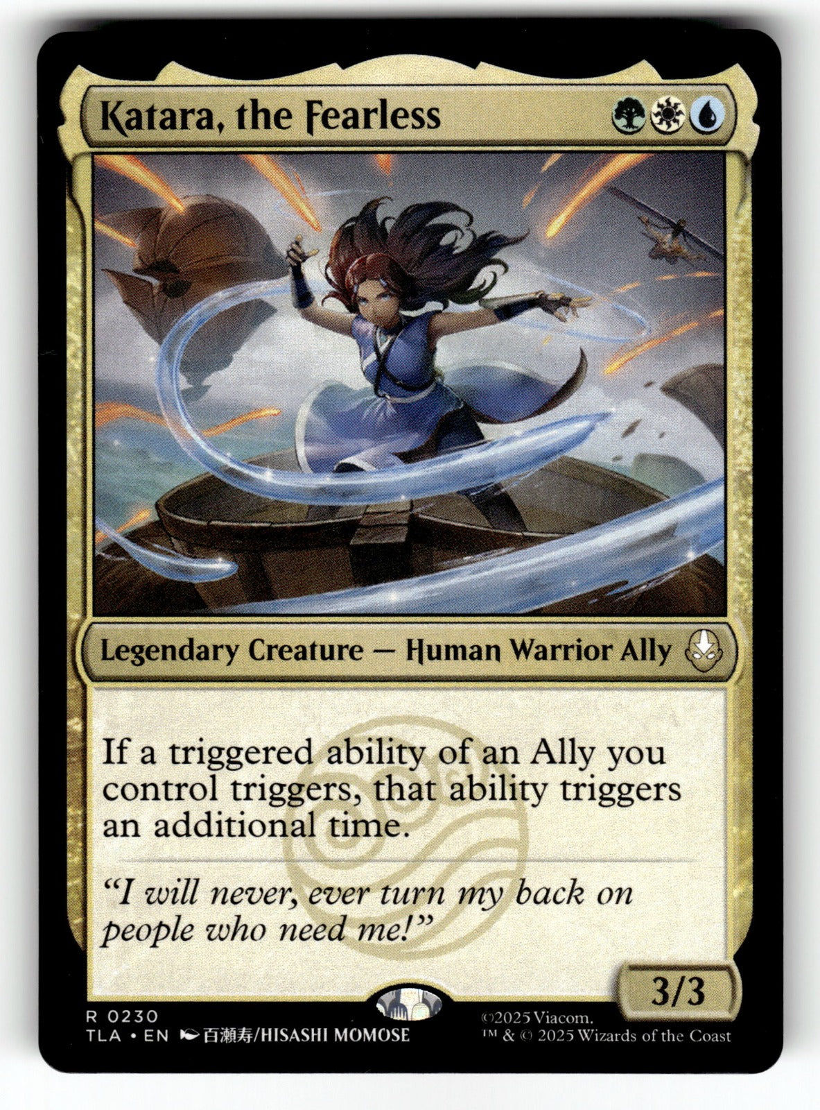Katara, the Fearless – 230 TLA: Avatar: The Last Airbender R NM