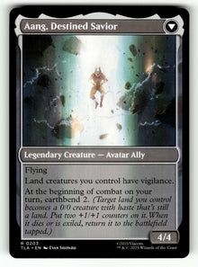 Aang, at the Crossroads – 203 TLA: Avatar: The Last Airbender R NM (Back)