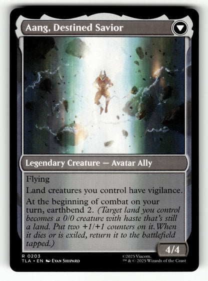 Aang, at the Crossroads – 203 TLA: Avatar: The Last Airbender R NM (Back)