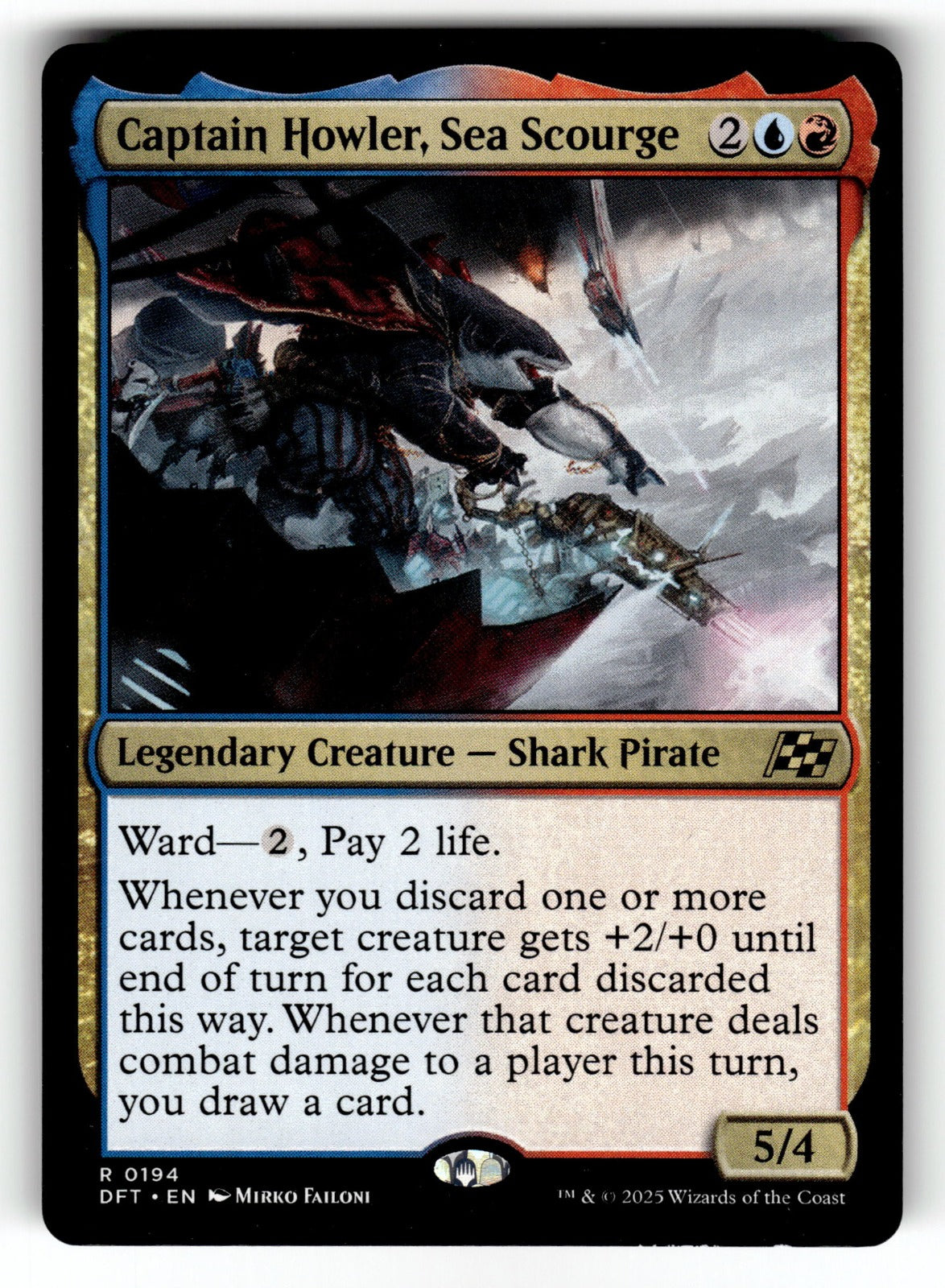 Captain Howler, Sea Scourge – 194 DFT: Aetherdrift R NM