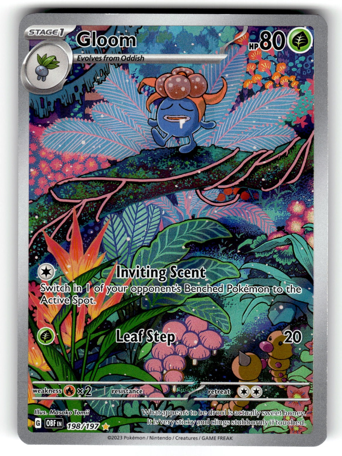 Gloom – 198/197 OBF: SV03: Obsidian Flames Illustration Rare HoloNM