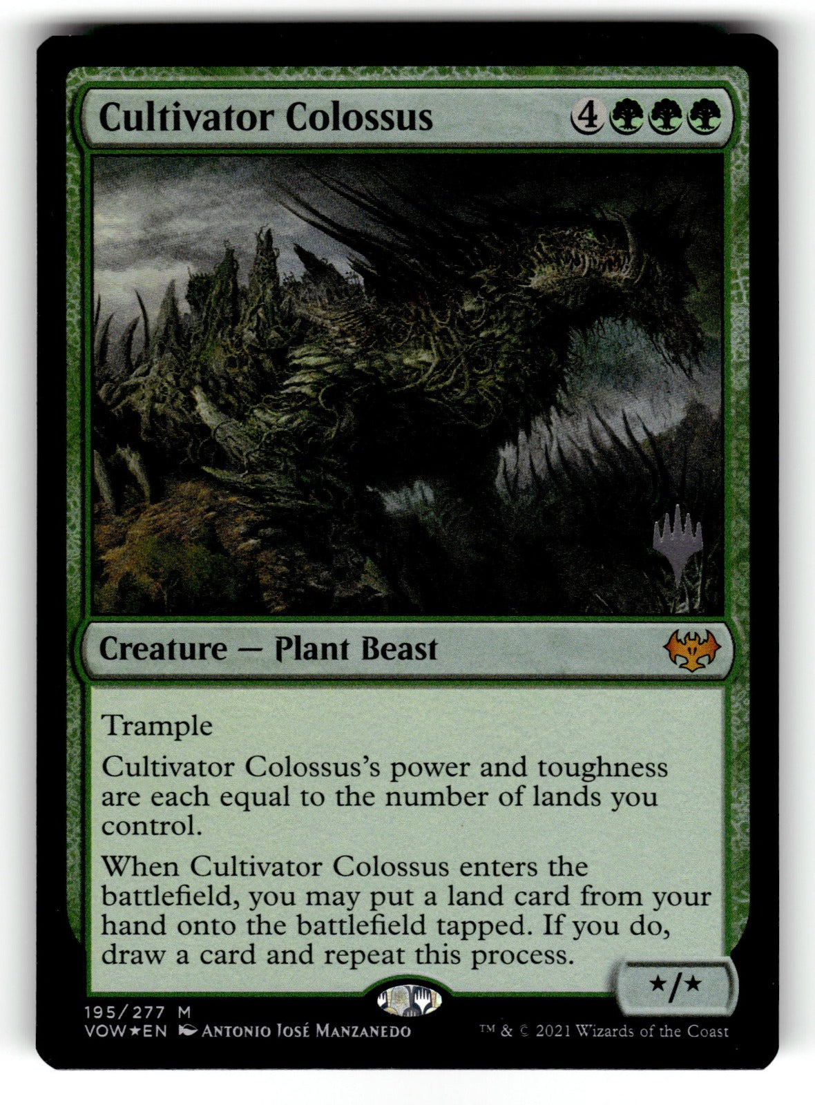 Cultivator Colossus – 195 PPDMU: Promo Pack: Dominaria United M Foil NM