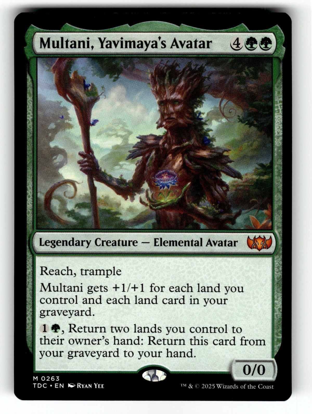 Multani, Yavimaya's Avatar – 263 TDC: Commander: Tarkir: Dragonstorm M NM