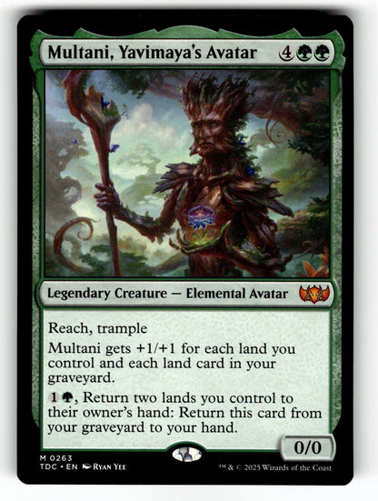 Multani, Yavimaya's Avatar – 263 TDC: Commander: Tarkir: Dragonstorm M NM