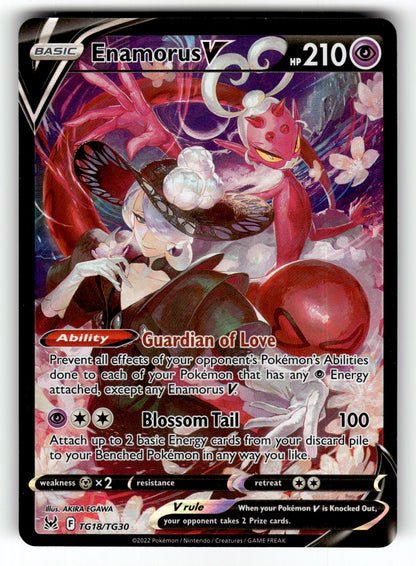 Enamorus V – TG18/TG30 SWSH11: TG: SWSH11: Lost Origin Trainer Gallery Ultra Rare Holo NM