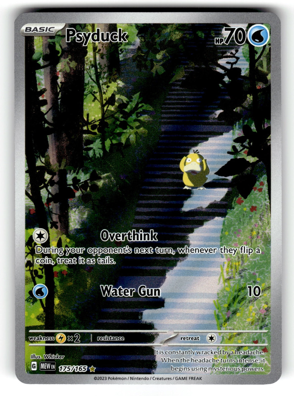 Psyduck – 175/165 MEW: SV: Scarlet & Violet 151 Illustration Rare Holo LP