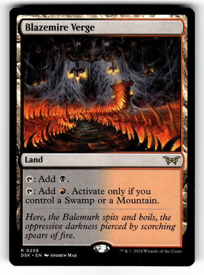 Blazemire Verge – 256 DSK: Duskmourn: House of Horror R NM
