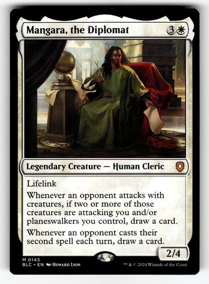 Mangara, the Diplomat – 145 BLC: Commander: Bloomburrow M NM