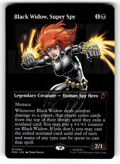 Black Widow, Super Spy (Borderless) – 364 MSH: Marvel Super Heroes M LP