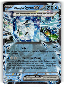 Wellspring Mask Ogerpon ex – 027/131 PRE: SV: Prismatic Evolutions Double Rare Holo NM