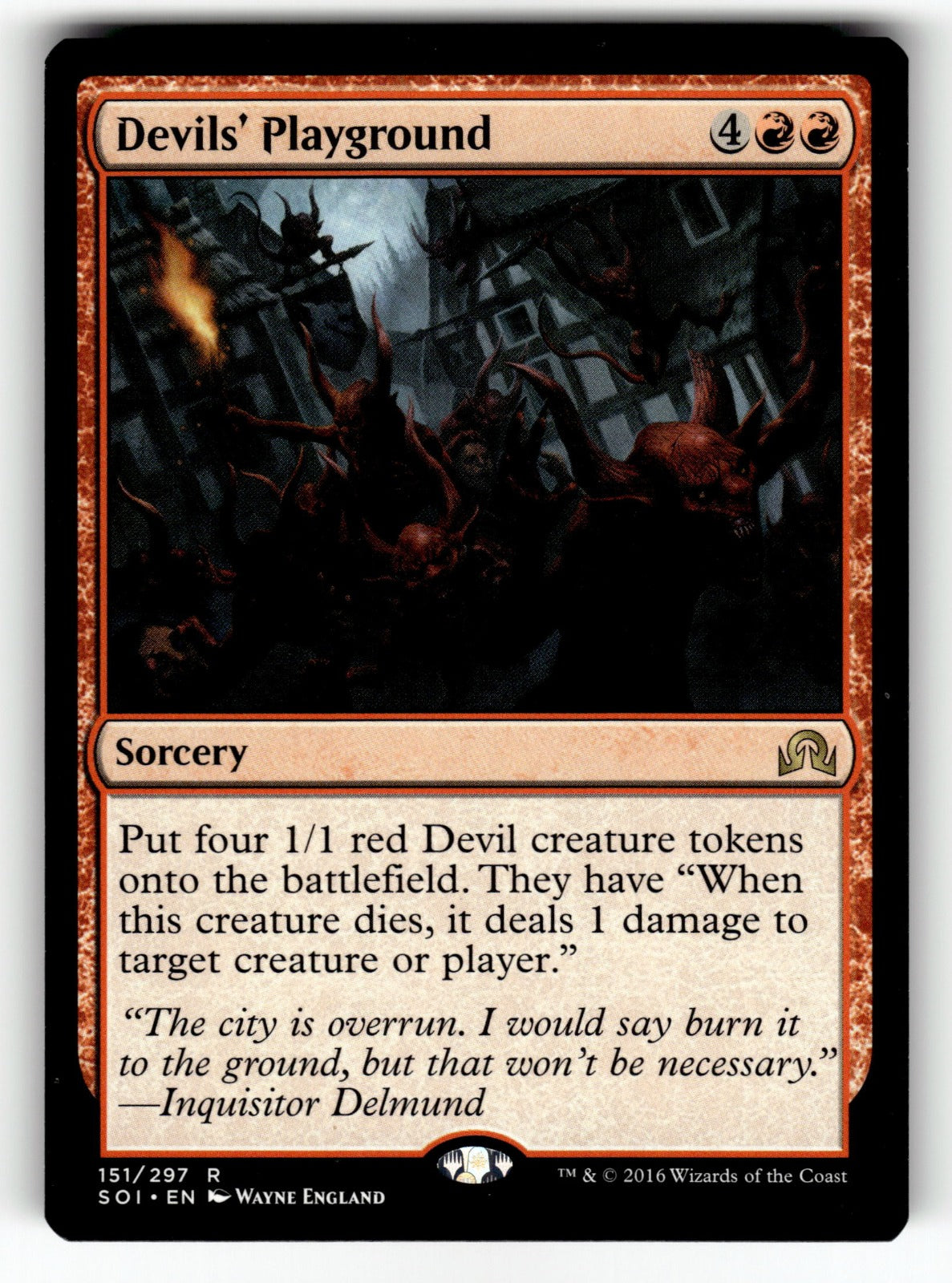 Devils' Playground – 151 SOI: Shadows over Innistrad R NM